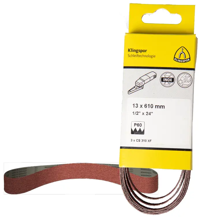 Klingspor - CS 310 XF Schleifband, 13 x 457 mm Korn 120 F4G, SB-verpackt im Reiter