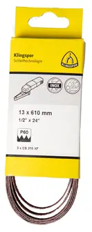 Klingspor - CS 310 XF Schleifband, 13 x 610 mm Korn 40 F4G, SB-verpackt im Reiter